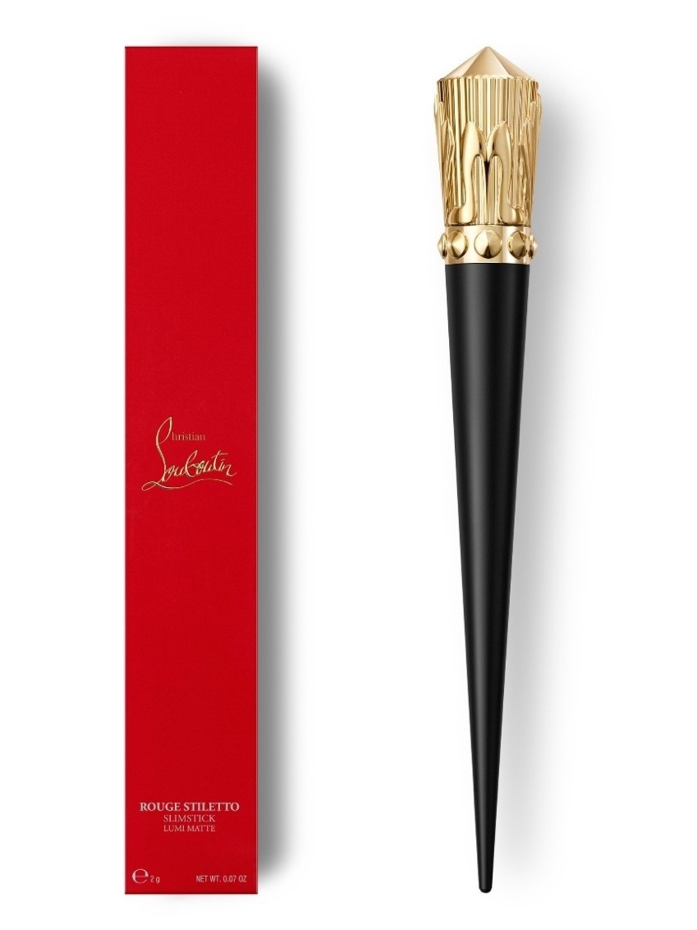 Christian Louboutin Rouge Stiletto Lumi Matte-Red Queendom 128L - Picture 3 of 6